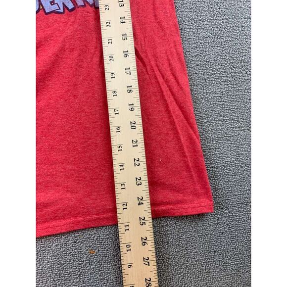 Tom and Jerry Mens M Red Heather Crewneck Cartoon Graphic T Shirt - Picture 6 of 9